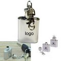 Stainless steel hip flask keychain